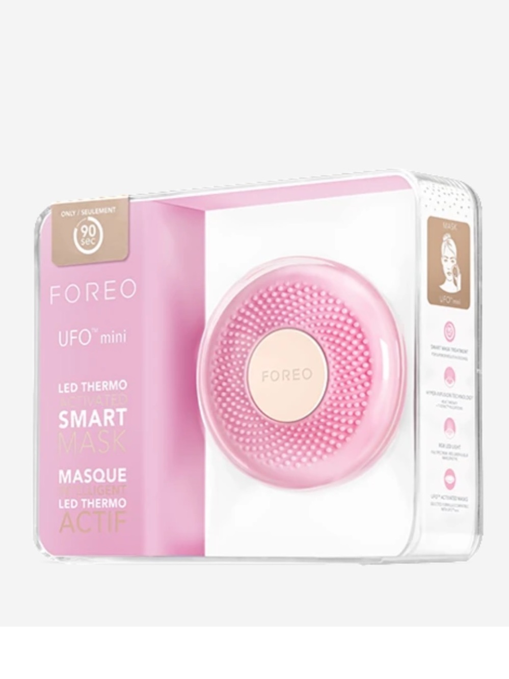 FOREO UFO Mini Smart LED Thermo Mask Device — Pearl Pink